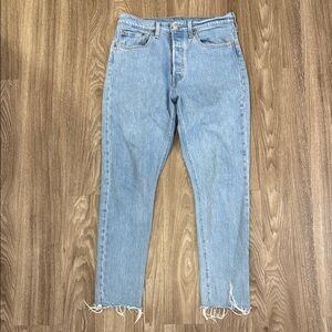 Light Blue Distressed Jeans